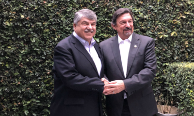 1Napoleçón Gómez Urrutia y Richard Trumka, líder de AFL-CIO