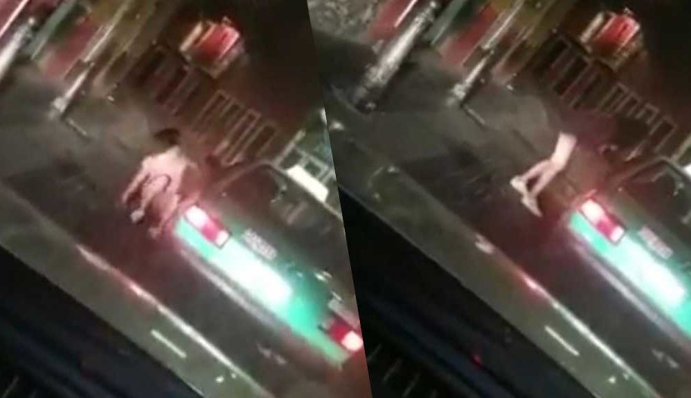 Taxista arrastra a hombre desnudo por las calles de Guanajuato capital (VIDEO)