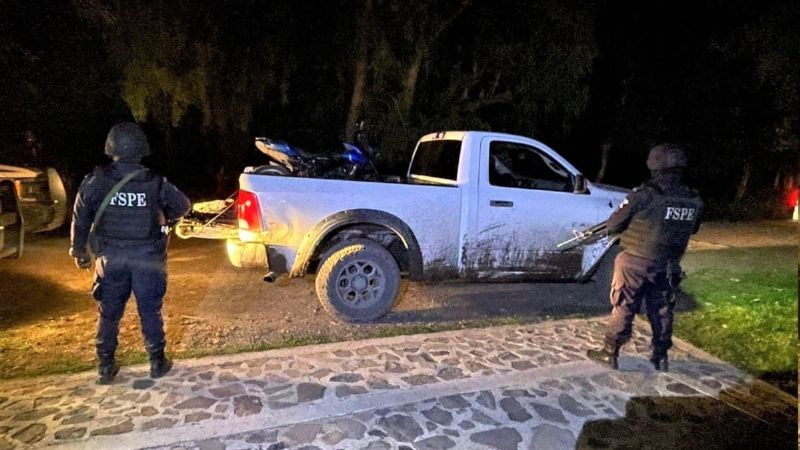 Policías de Guanajuato. Foto: Facebook @SeguridadGto