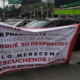 Los servidores de la Nación de Guanajuato se manifestaron en la CDMX durante el Tercer Informe de Gobierno de AMLO. Foto: Cortesía servidores de la Nación de Guanajuato.